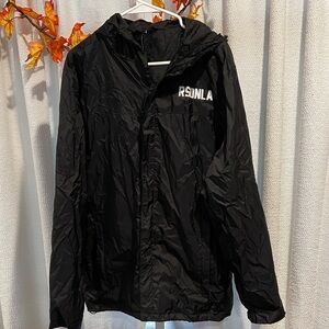 RSDNLA (Resident of Los Angeles) Black Men's/Unisex windbreaker Jacket Sz.L